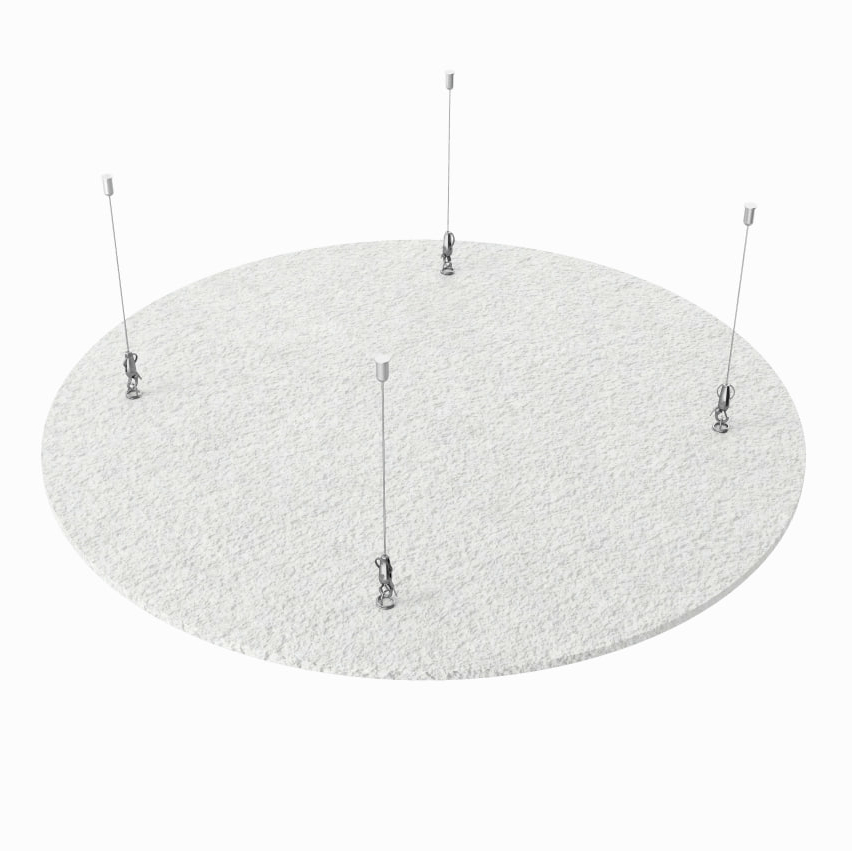 Акустический остров круг Виридис Фелт d.800 Белый