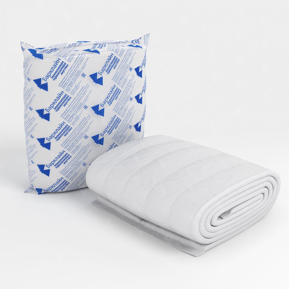 Вибро-звукоизоляционный мат БаркИзол НГ 1,2х5 м (6 м2) белый