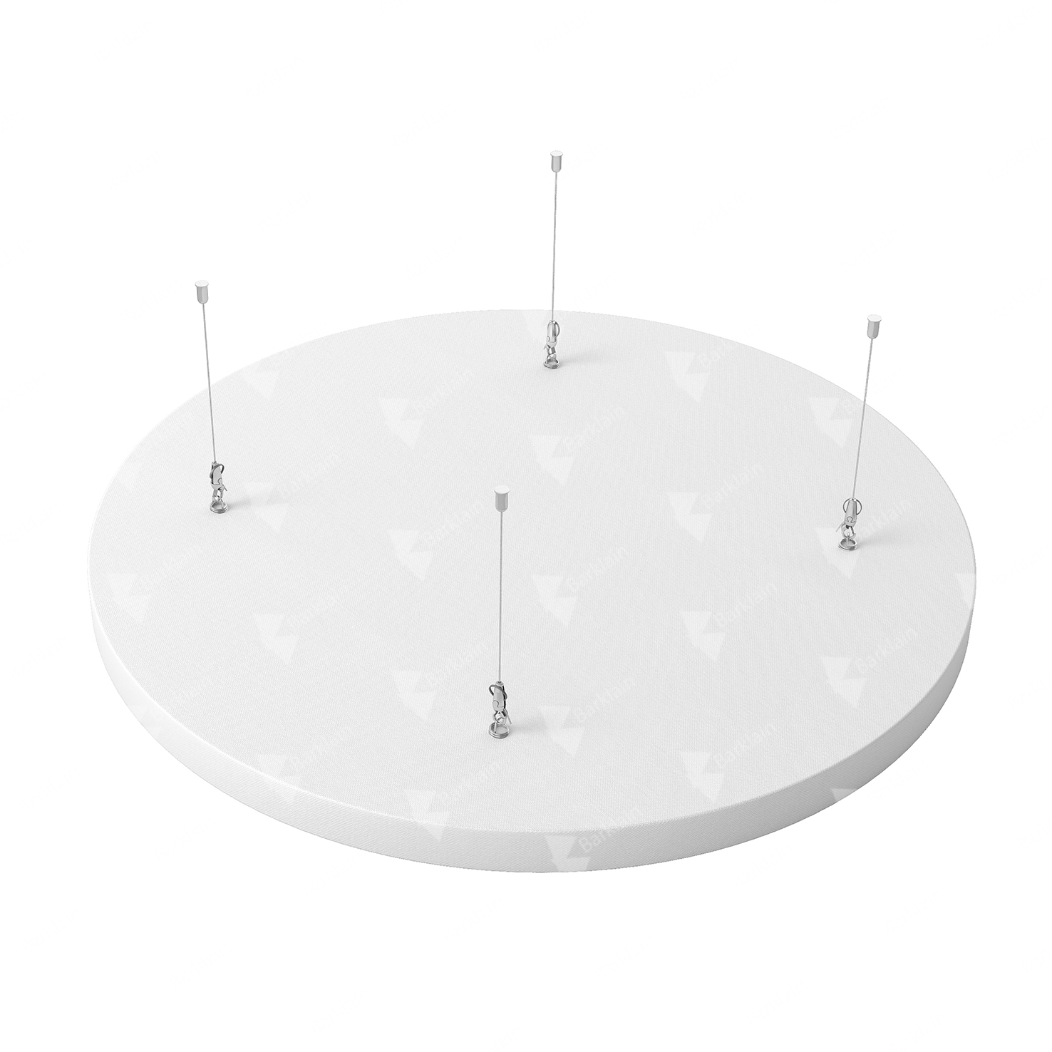 Акустический остров круг БасАкустик (школа) d.1200 Белый