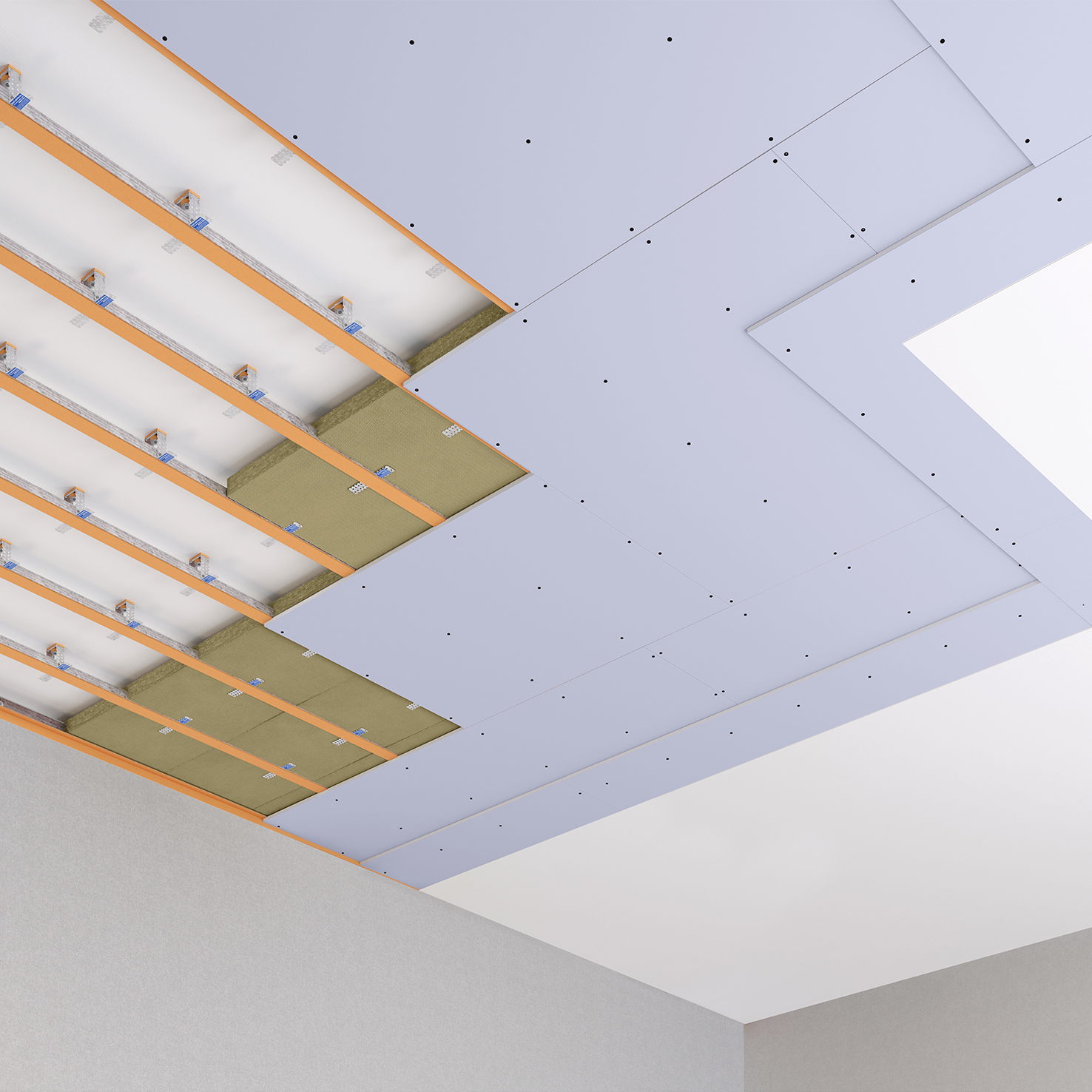 Каркасная система звукоизоляции потолка «Барклайн Барьер»