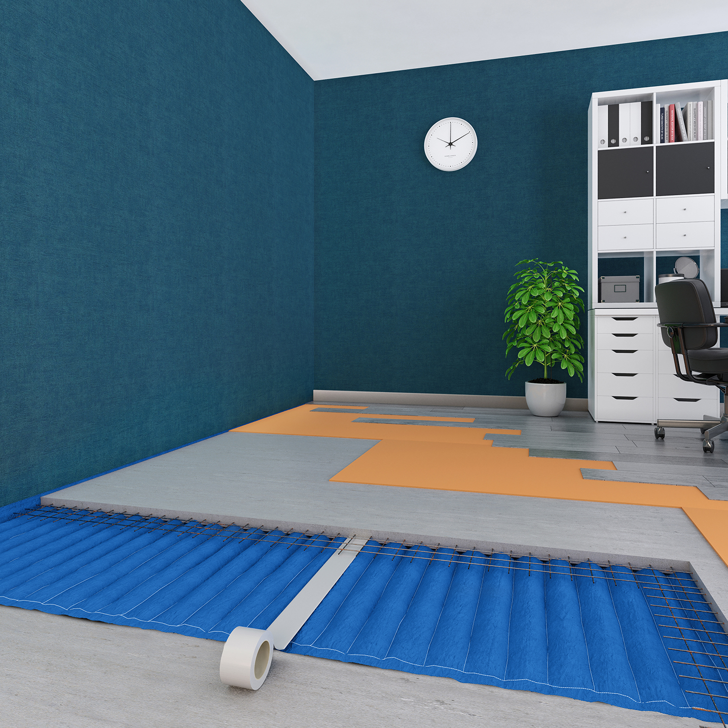 Система звукоизоляции пола (плавающая стяжка) «Барклайн Стандарт ШиберАкустик»