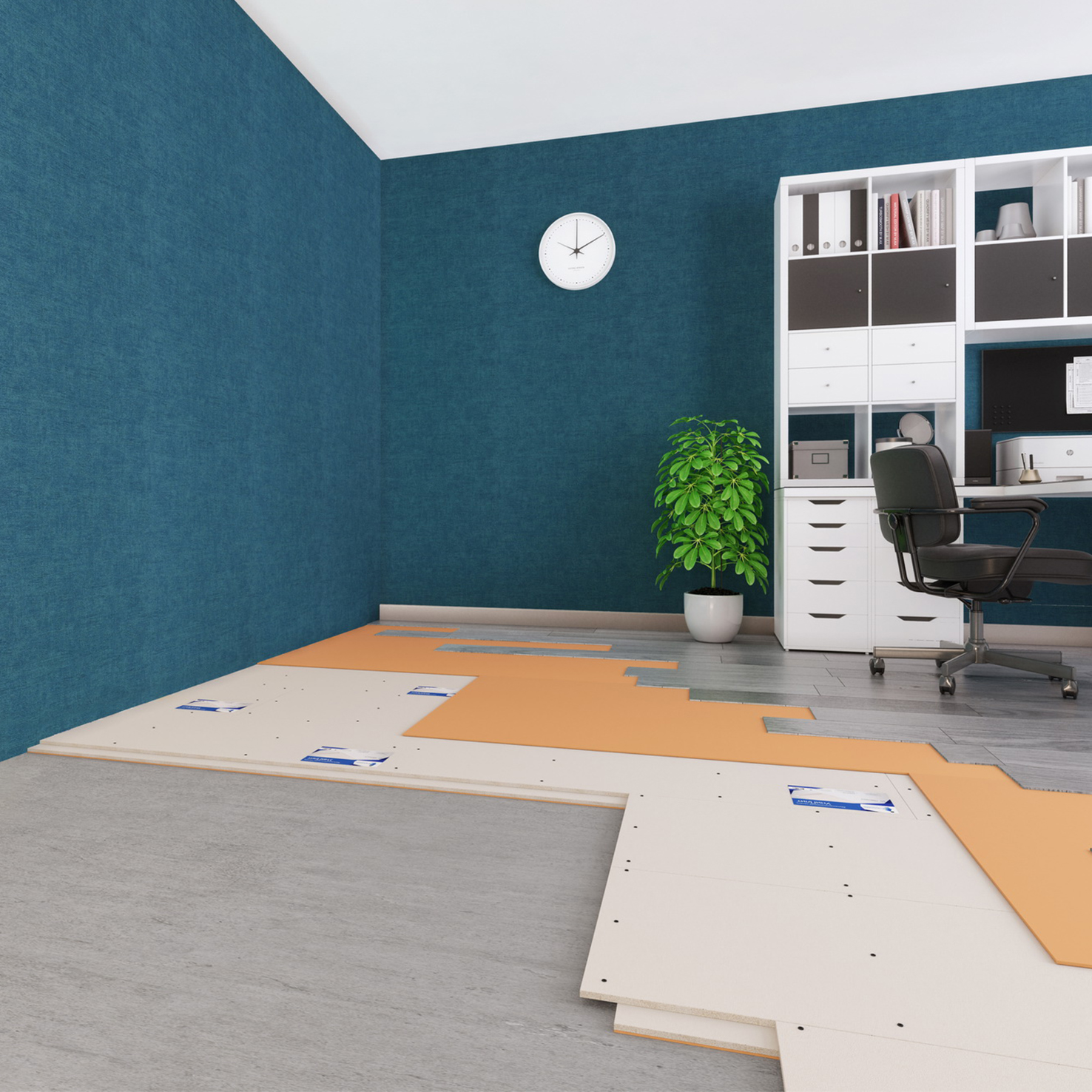 Система звукоизоляции пола (под чистый пол) «Барклайн УниПлит24 Плюс»